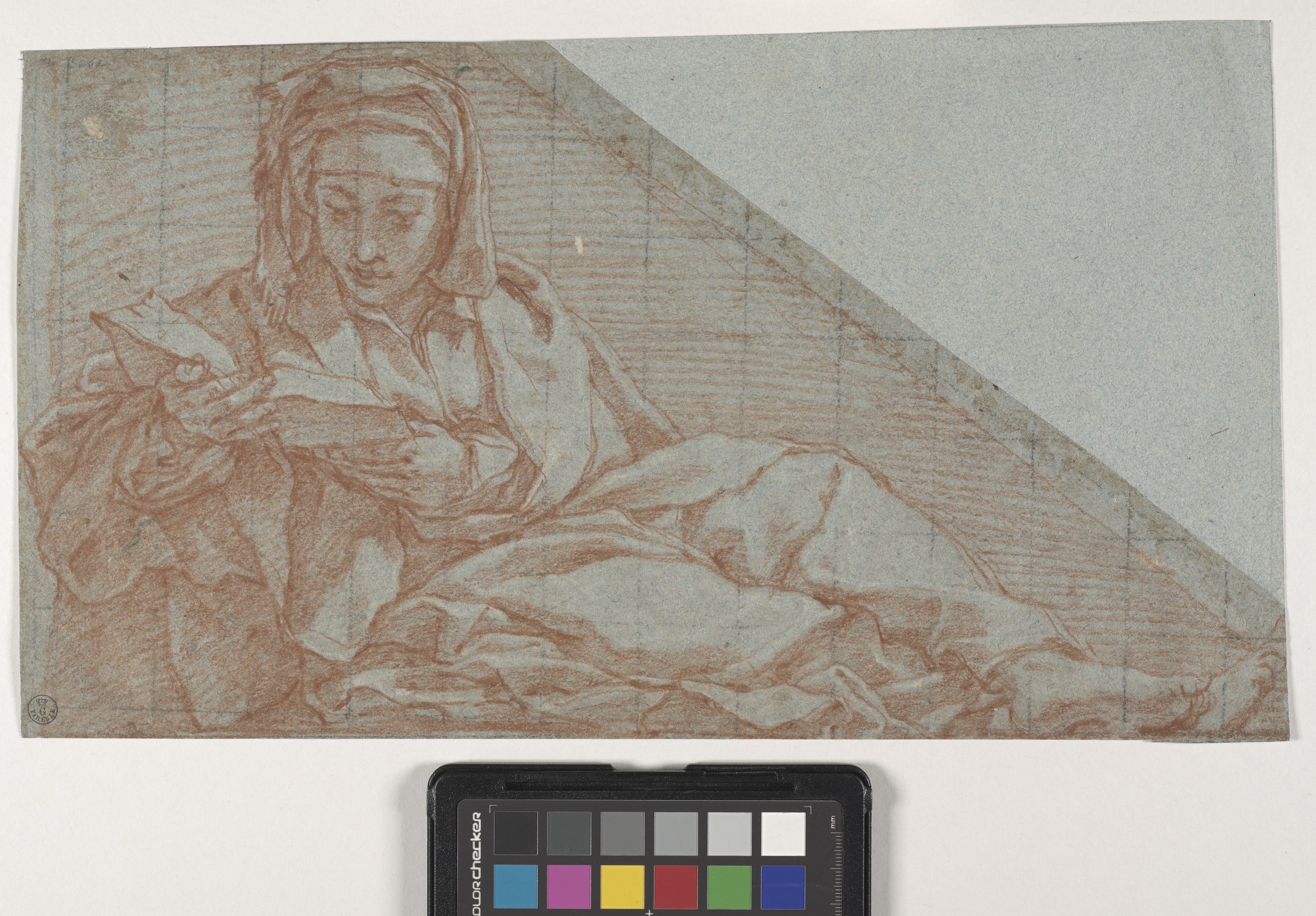 Studio di giovane seduto con in mano un libro (disegno) di Cesi Bartolomeo (fine/ inizio XVI/ XVII)