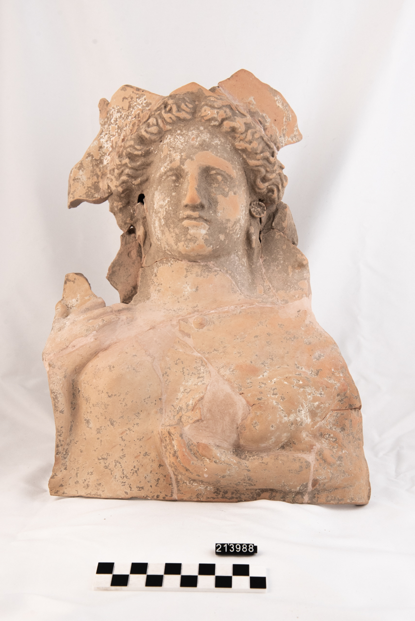 statua/ votiva, femminile - produzione locale (fine SECOLI/ V a.C)