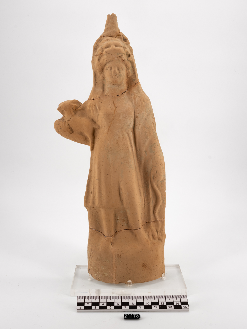 statua/ votiva, femminile - produzione locale (SECOLI/ IV a.C)