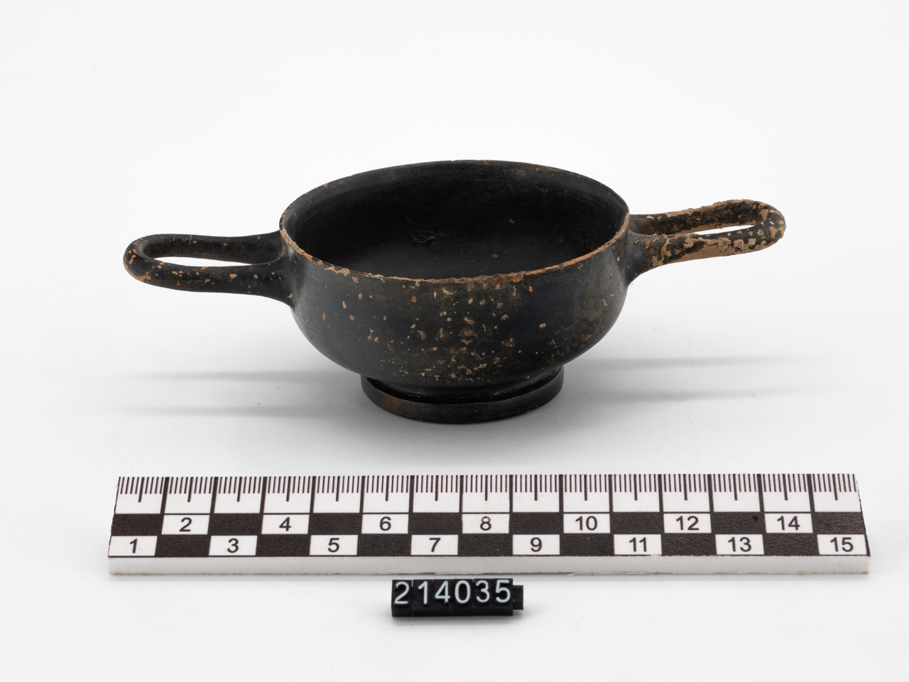 coppa/ biansata - produzione locale (metà SECOLI/ IV a.C)