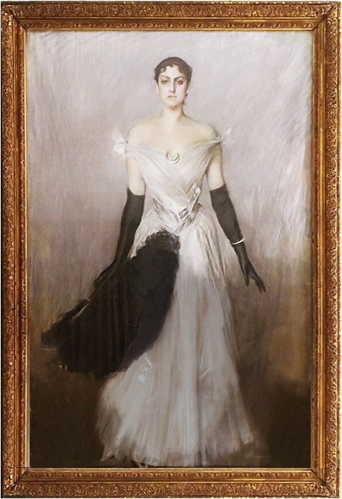 Ritratto di signora (dipinto, opera isolata) di Boldini Giovanni (sec. XIX)