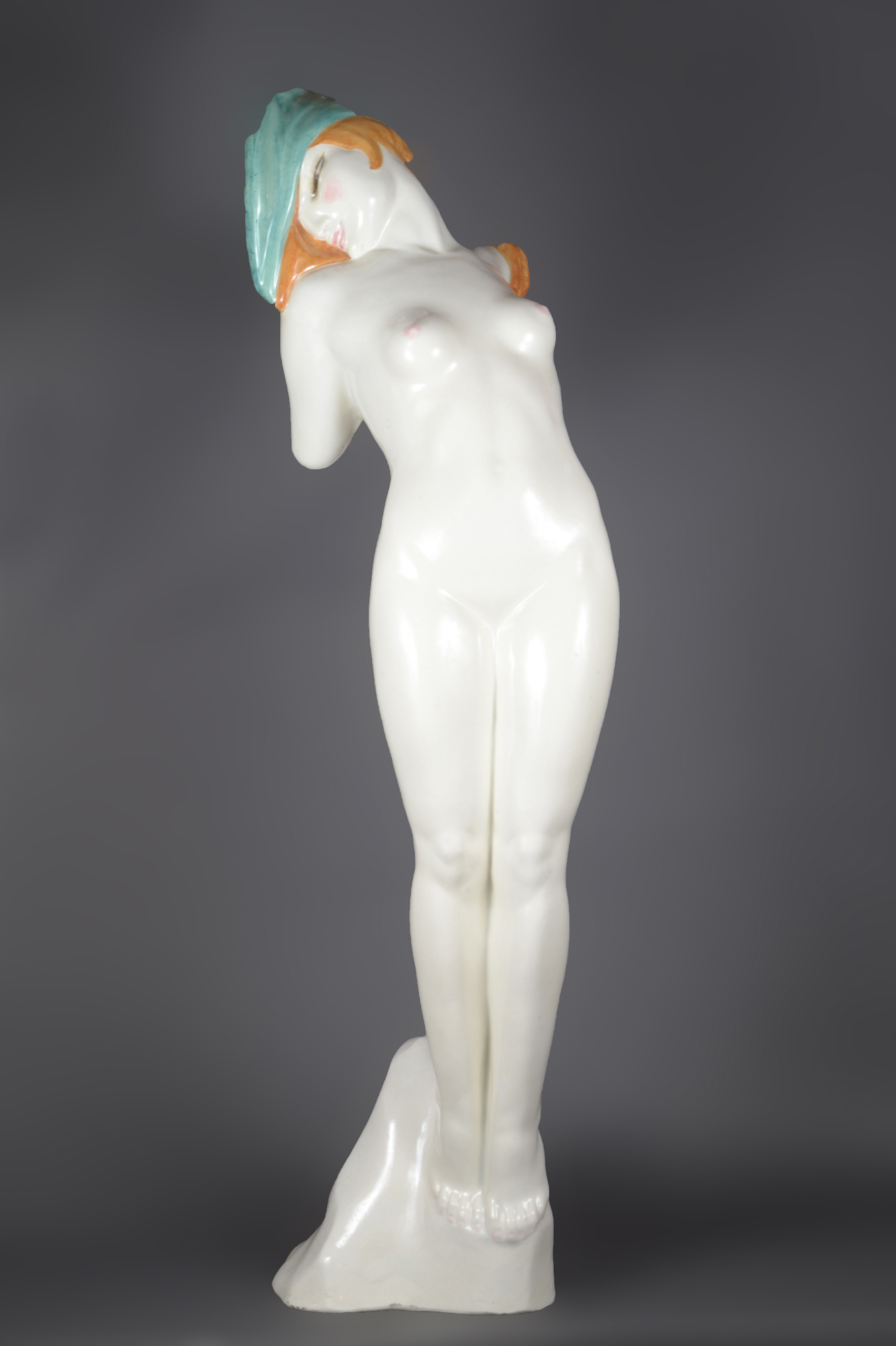 Nudo, figura femminile nuda (scultura) di Fabbrica Lenci, Riva Giovanni (anni venti sec. XX)