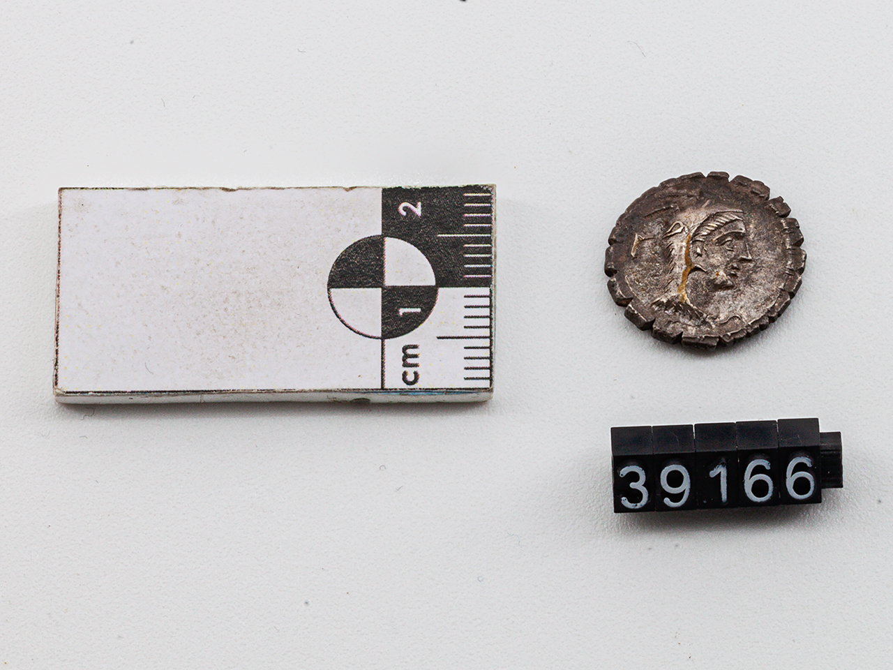 moneta - Denario - ambito romano (SECOLI/ I a.C)