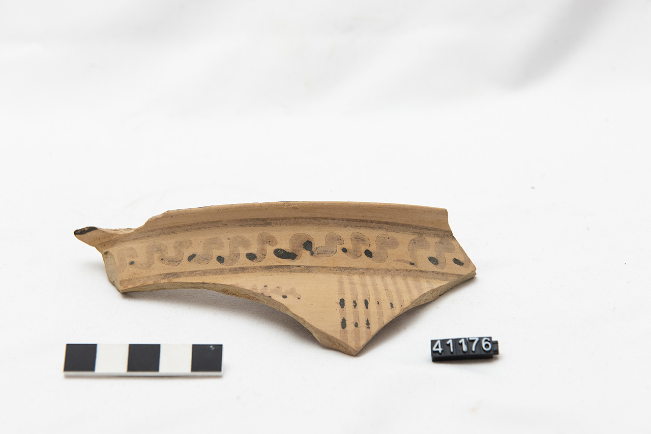 cratere/ frammento - produzione locale (prima metà SECOLI/ VII a.C)