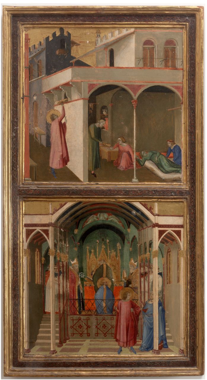 episodi della vita di San Nicola di Bari (dipinto) di Lorenzetti Ambrogio (sec. XIV)