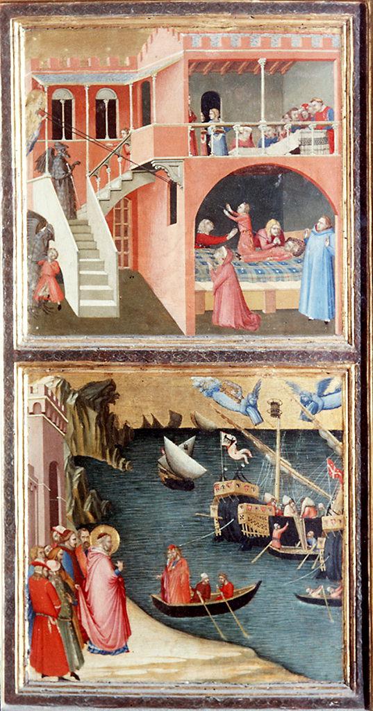 episodi della vita di San Nicola di Bari (dipinto) di Lorenzetti Ambrogio (sec. XIV) 