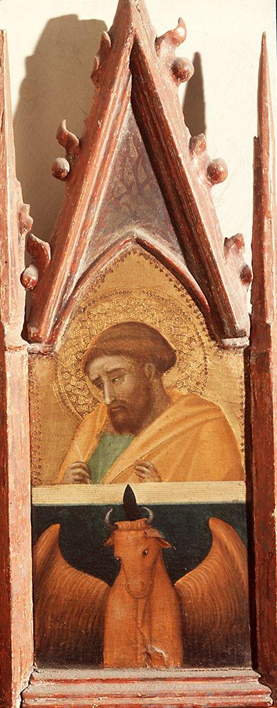 San Luca (cimasa di polittico) di Lorenzetti Pietro (sec. XIV)