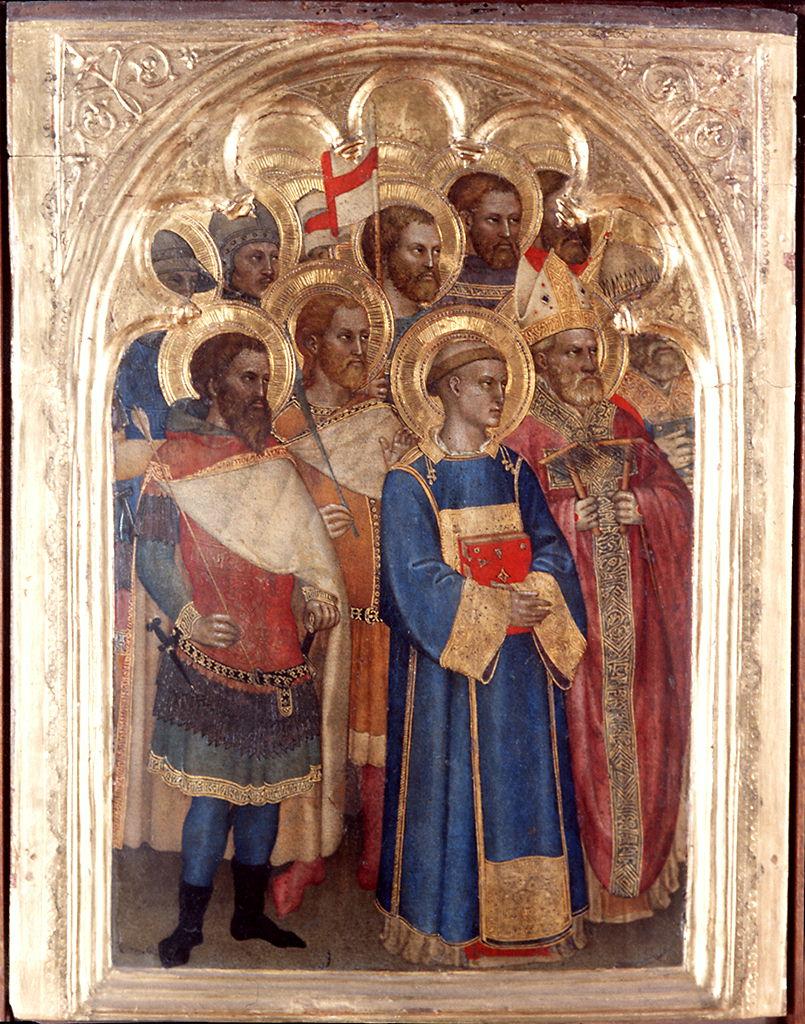 coro dei Santi martiri (scomparto di predella) di Giovanni da Milano (sec. XIV)