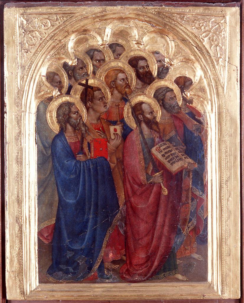 coro degli apostoli (scomparto di predella) di Giovanni da Milano (sec. XIV)