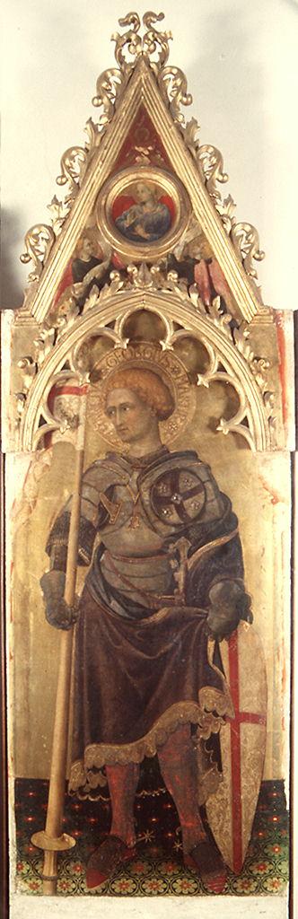 San Giorgio, Madonna annunciata, angeli (scomparto di polittico) di Massi Gentile detto Gentile da Fabriano (sec. XV)