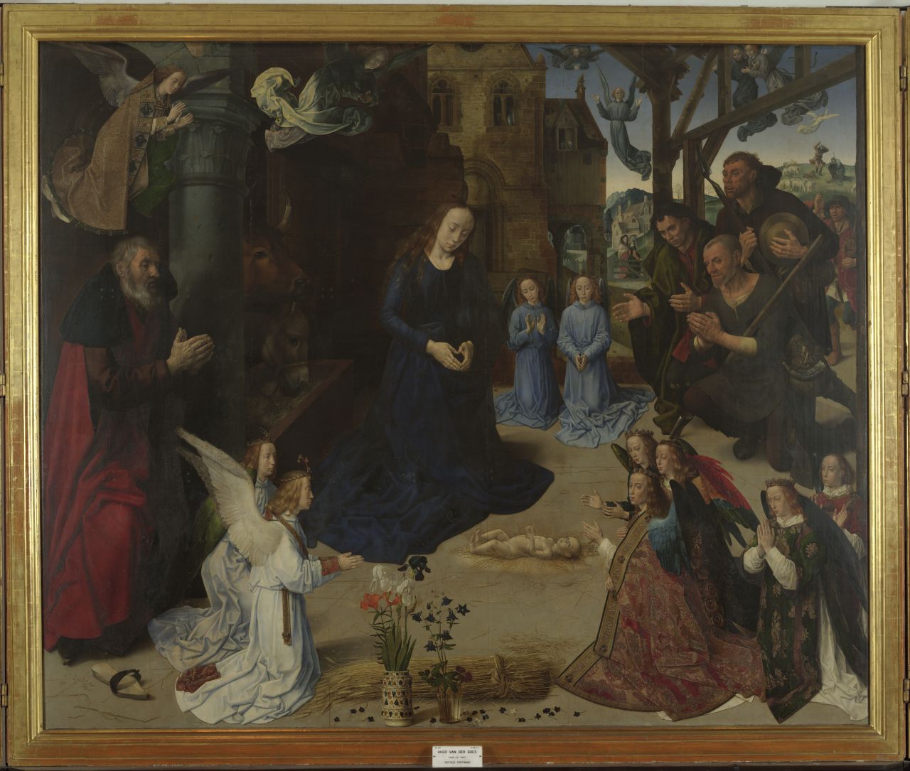 adorazione dei pastori (scomparto di trittico) di Van der Goes Hugo (sec. XV)