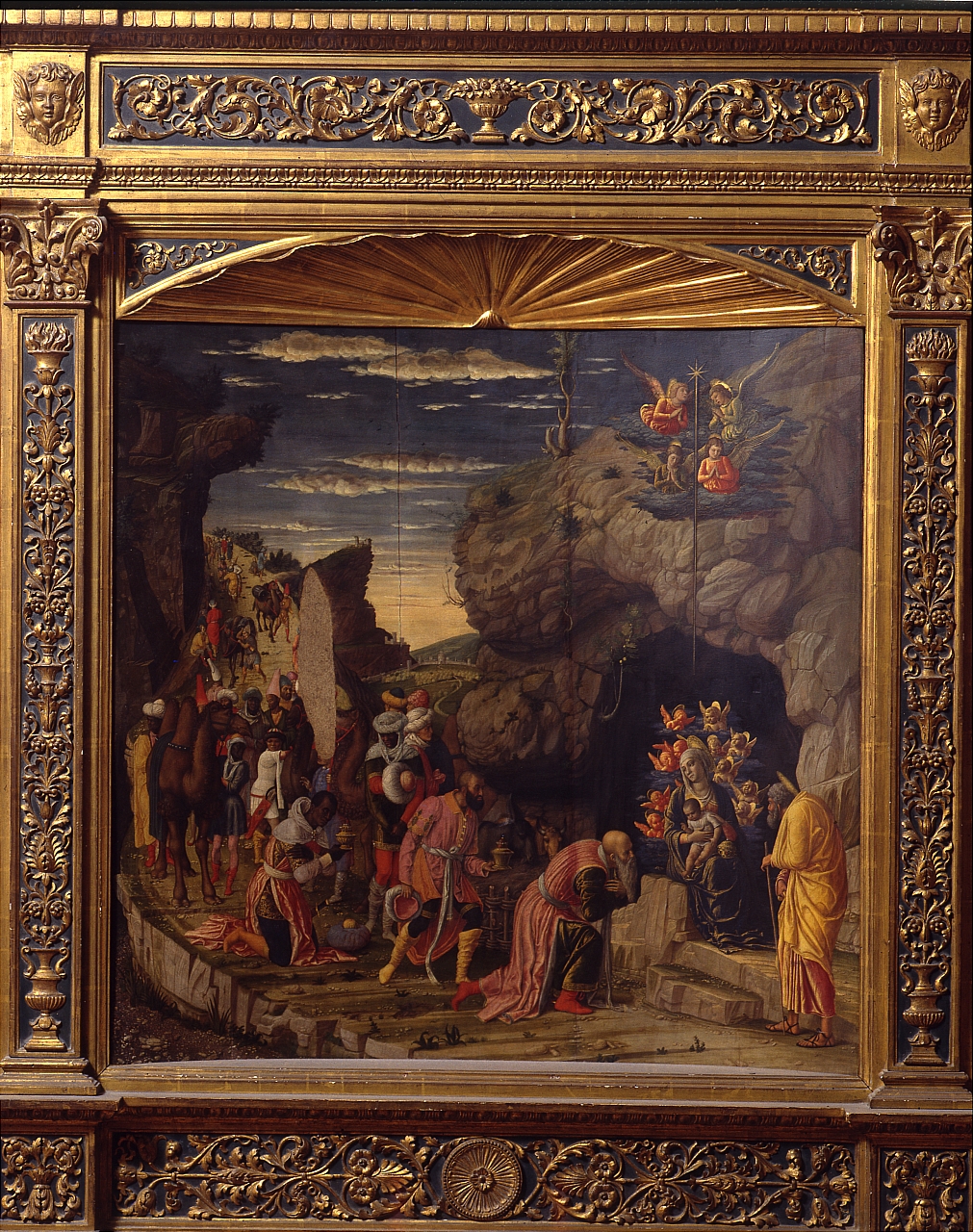 adorazione dei Re Magi (scomparto di trittico) di Mantegna Andrea (sec. XV)