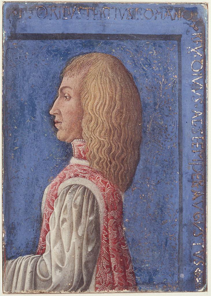 ritratto dell'imperatore Federico III (dipinto) di Squarcione Francesco (sec. XV)