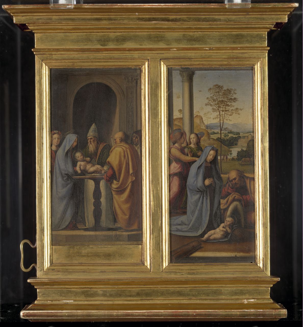 episodi dell'infanzia di Cristo (dittico portatile) di Della Porta Bartolomeo detto Fra Bartolomeo (sec. XV)