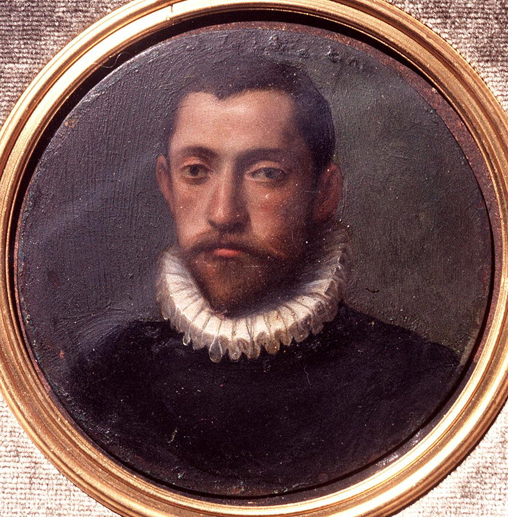 ritratto d'uomo (miniatura) - ambito dell'Italia centrale (fine/ inizio secc. XVI/ XVII)