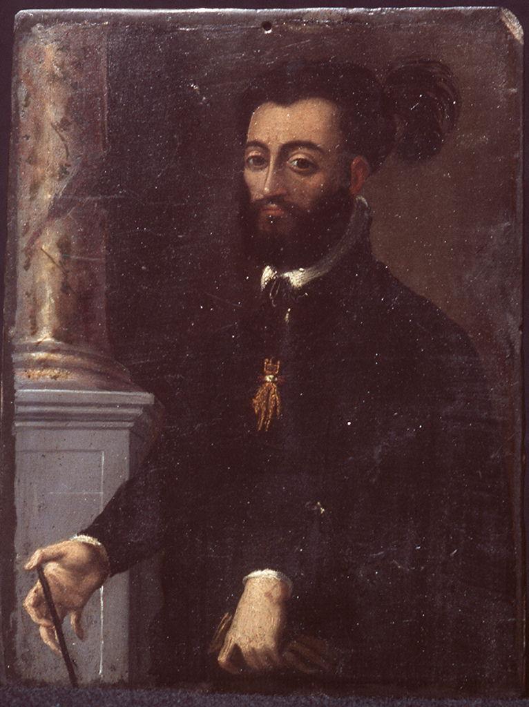 ritratto d'uomo col Toson d'Oro (miniatura) - ambito romano (sec. XVI)