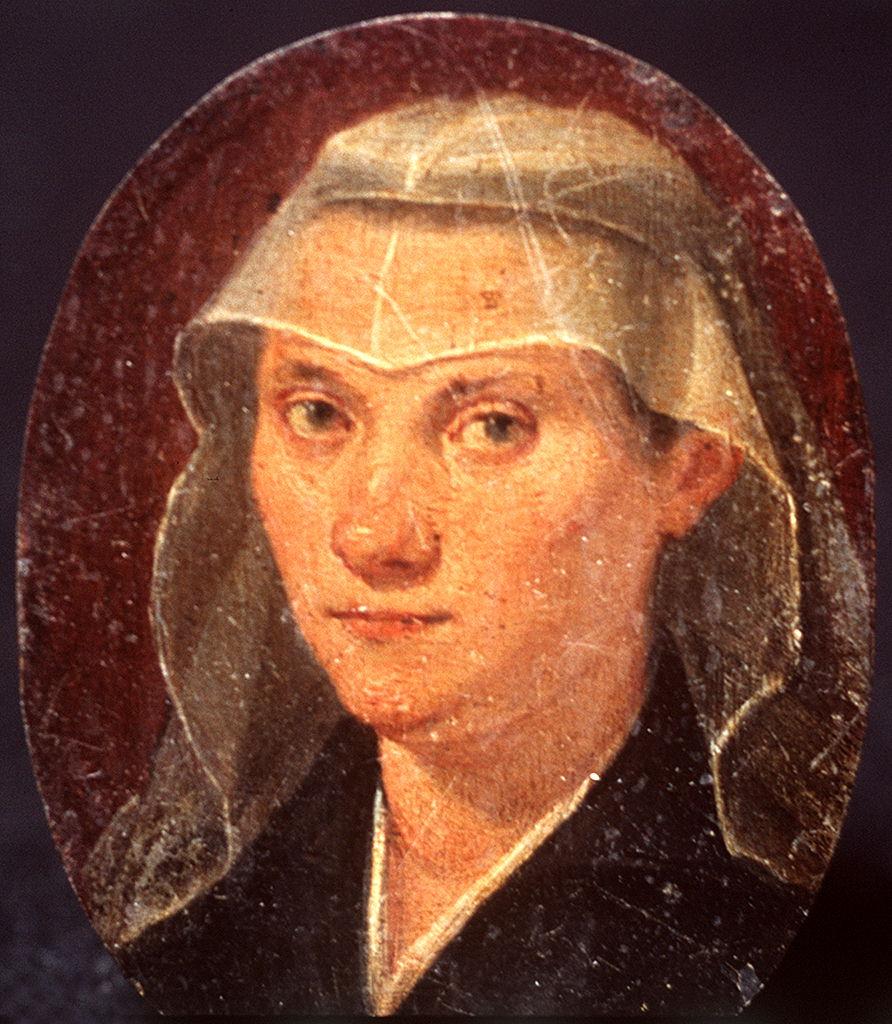 ritratto di donna (miniatura) - ambito fiorentino (ultimo quarto sec. XVI)