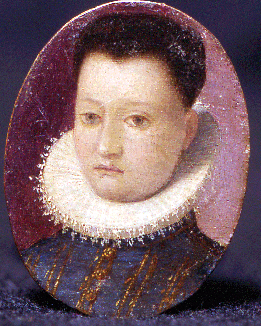 ritratto di donna (miniatura) - ambito fiorentino (ultimo quarto sec. XVI)