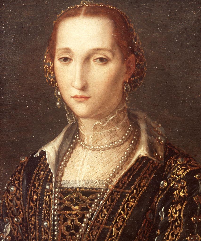 ritratto di Eleonora di Toledo (miniatura) di Allori Agnolo detto Bronzino (scuola) (sec. XVI)