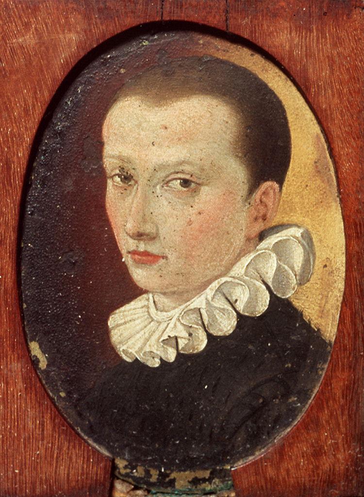 ritratto di giovane (miniatura) di Allori Agnolo detto Bronzino (scuola) (seconda metà sec. XVI)