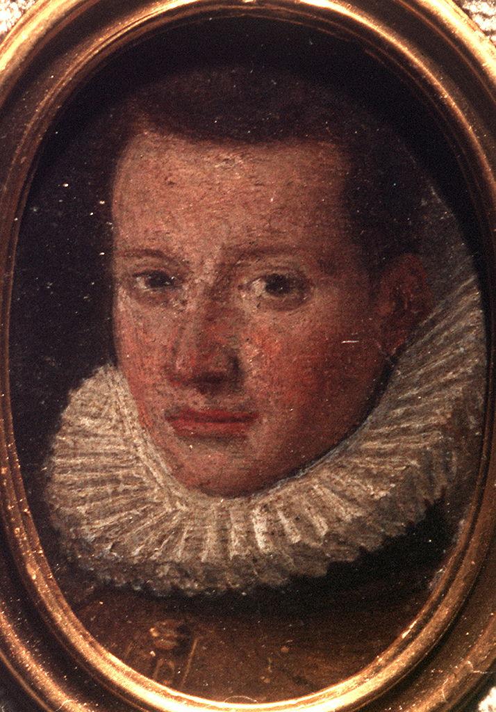 ritratto d'uomo (miniatura) - ambito dell'Italia centrale (seconda metà sec. XVI)