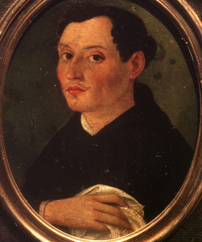 ritratto di frate (miniatura) - ambito ferrarese (prima metà sec. XVI)