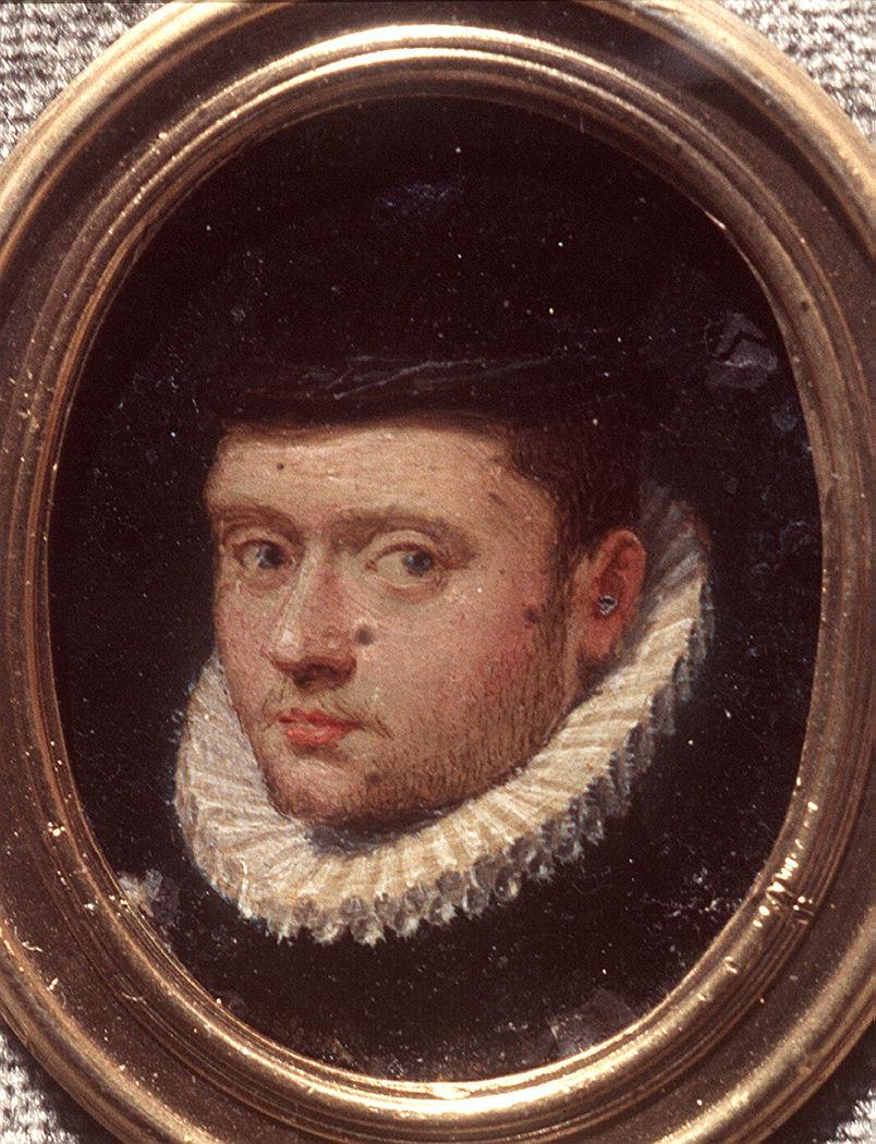 ritratto d'uomo (miniatura) - ambito tedesco (?) (sec. XVI)