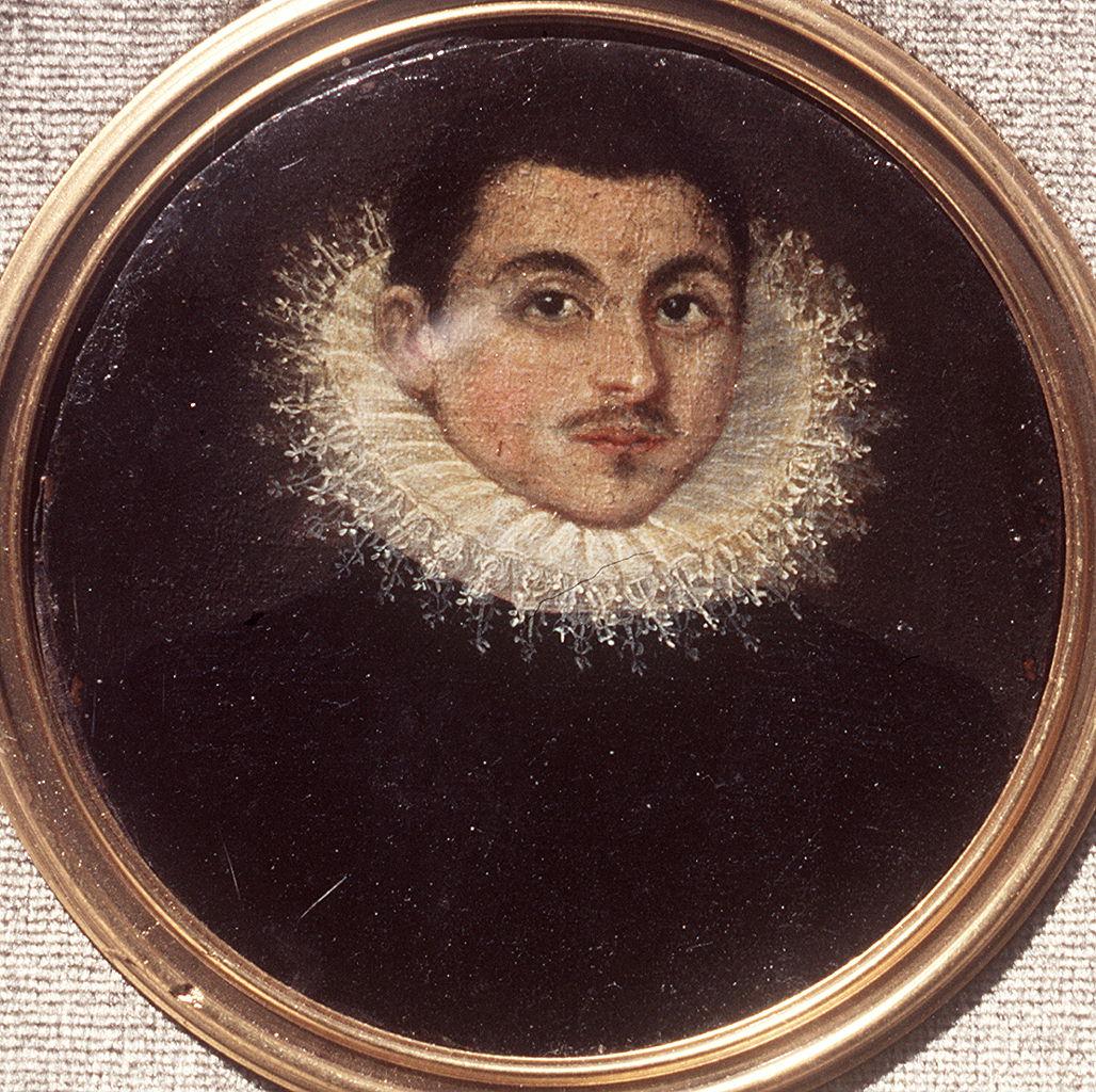 ritratto d'uomo (Francesco Carocci ?) (miniatura) - ambito italiano (sec. XVI)