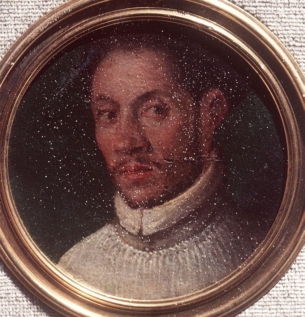 ritratto di prelato (miniatura) di Salviati Francesco (scuola) (sec. XVI)