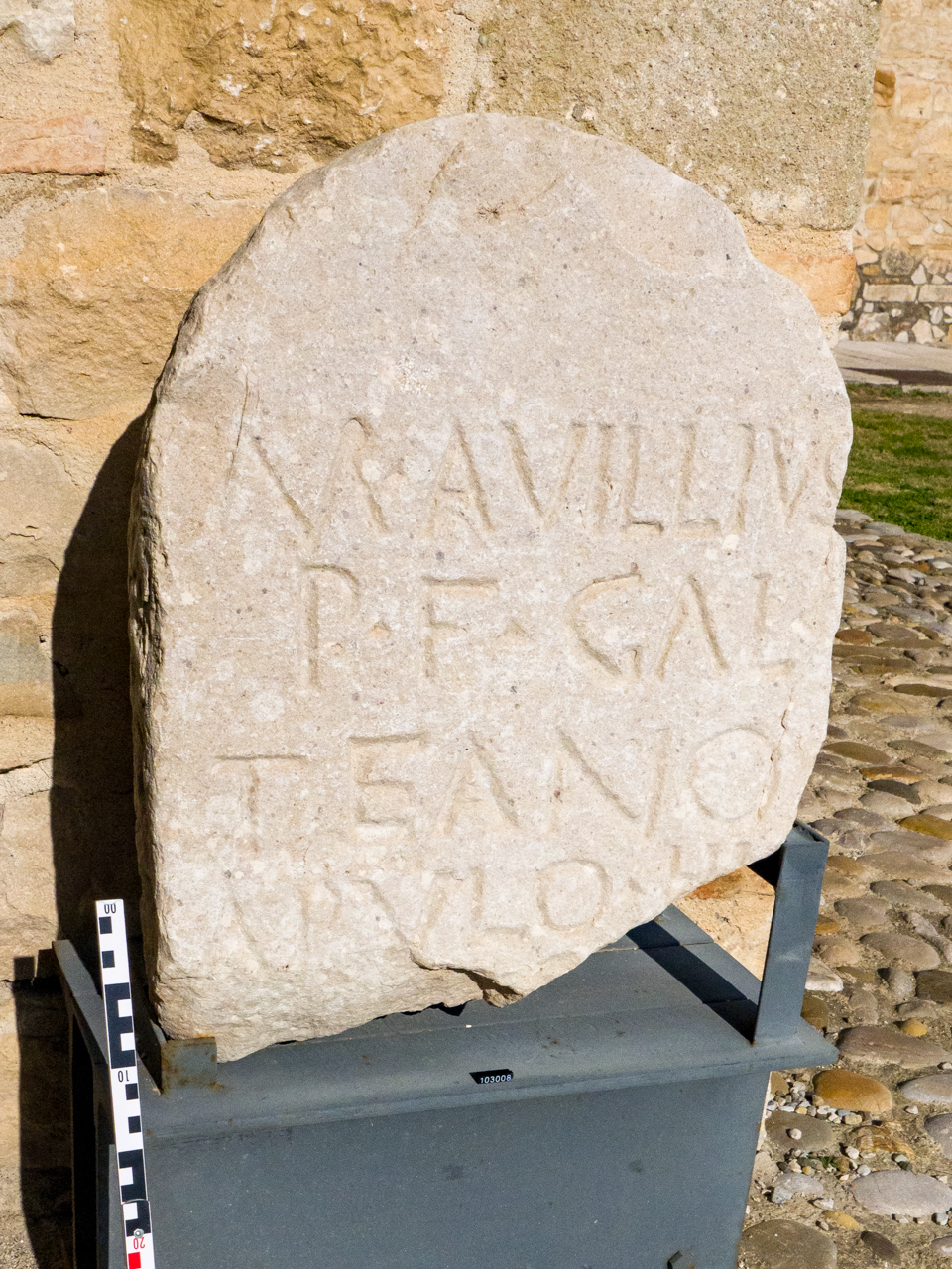 stele/ funeraria (prima metà SECOLI/ I a.C)