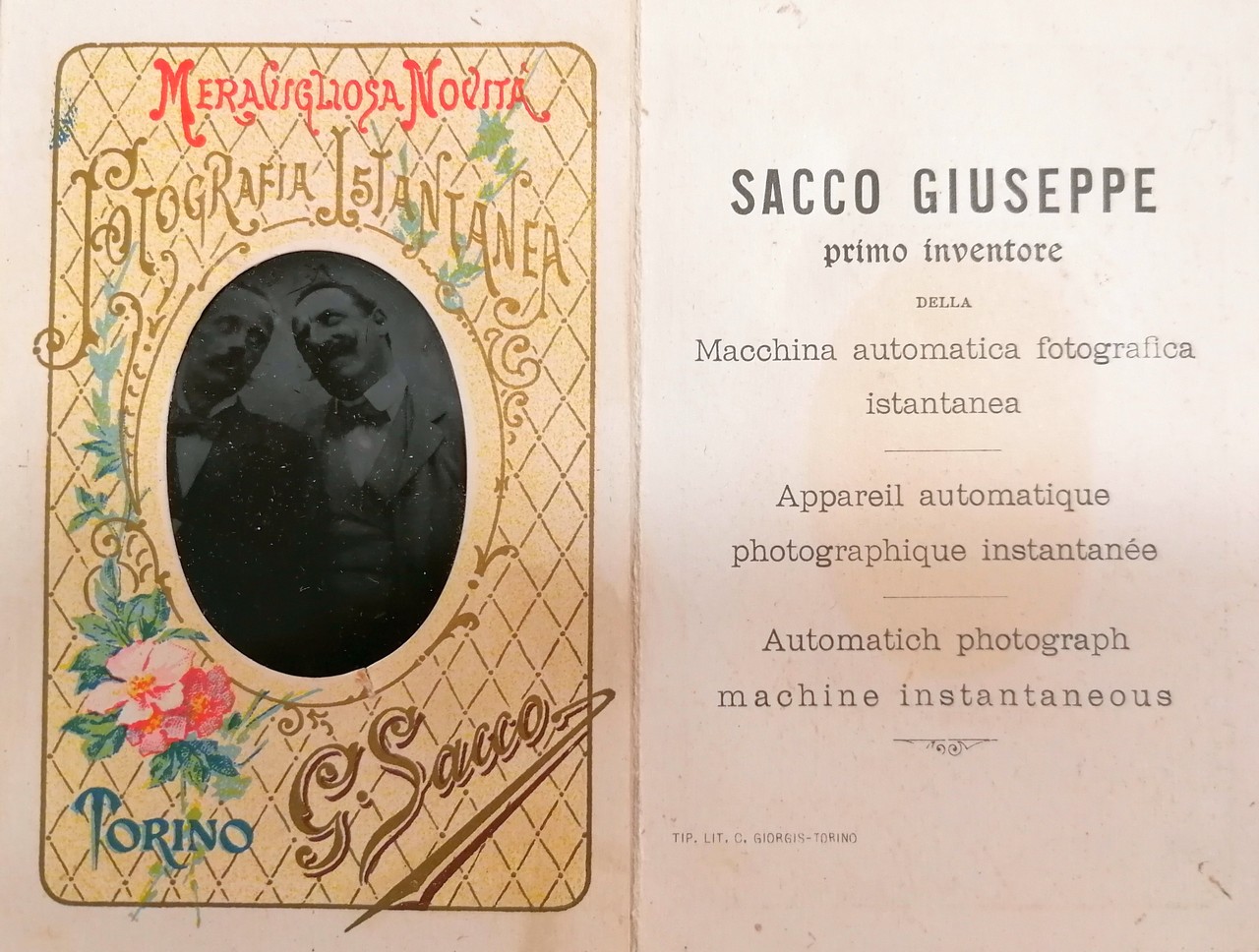 Ritratti fotografici - Persone - Uomini (unicum) di Sacco, Giuseppe (XX)