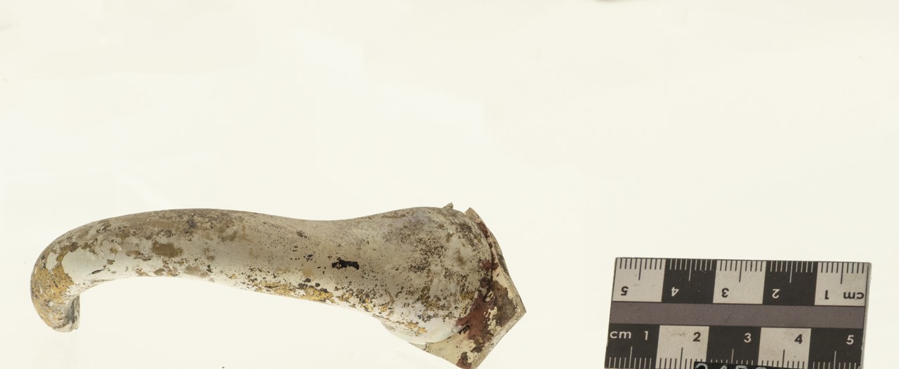 bottiglia/ ansa (ca SECOLI/ ARCHI DI SECOLI/ XIII-XIV)