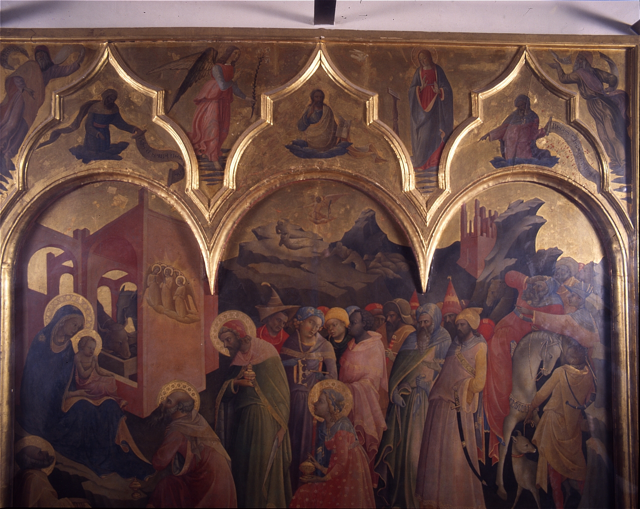 Annunciazione e profeti (dipinto) di Rosselli Cosimo (sec. XV)