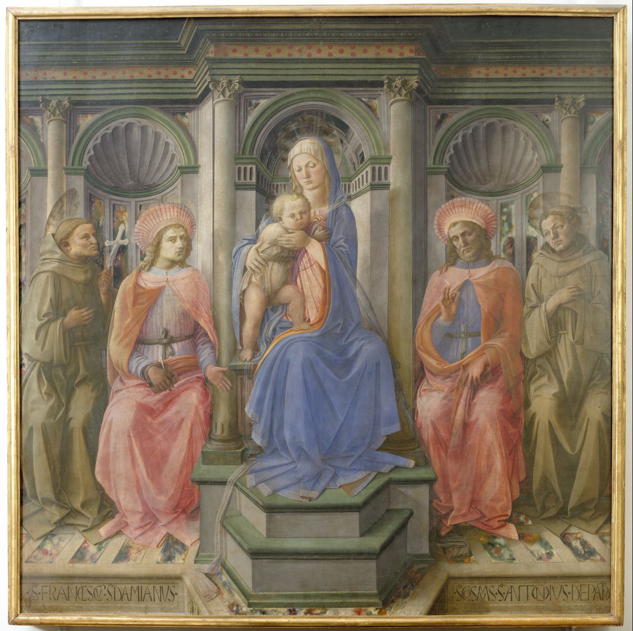 Madonna con Bambino in trono e Santi (dipinto) di Lippi Filippo (sec. XV)