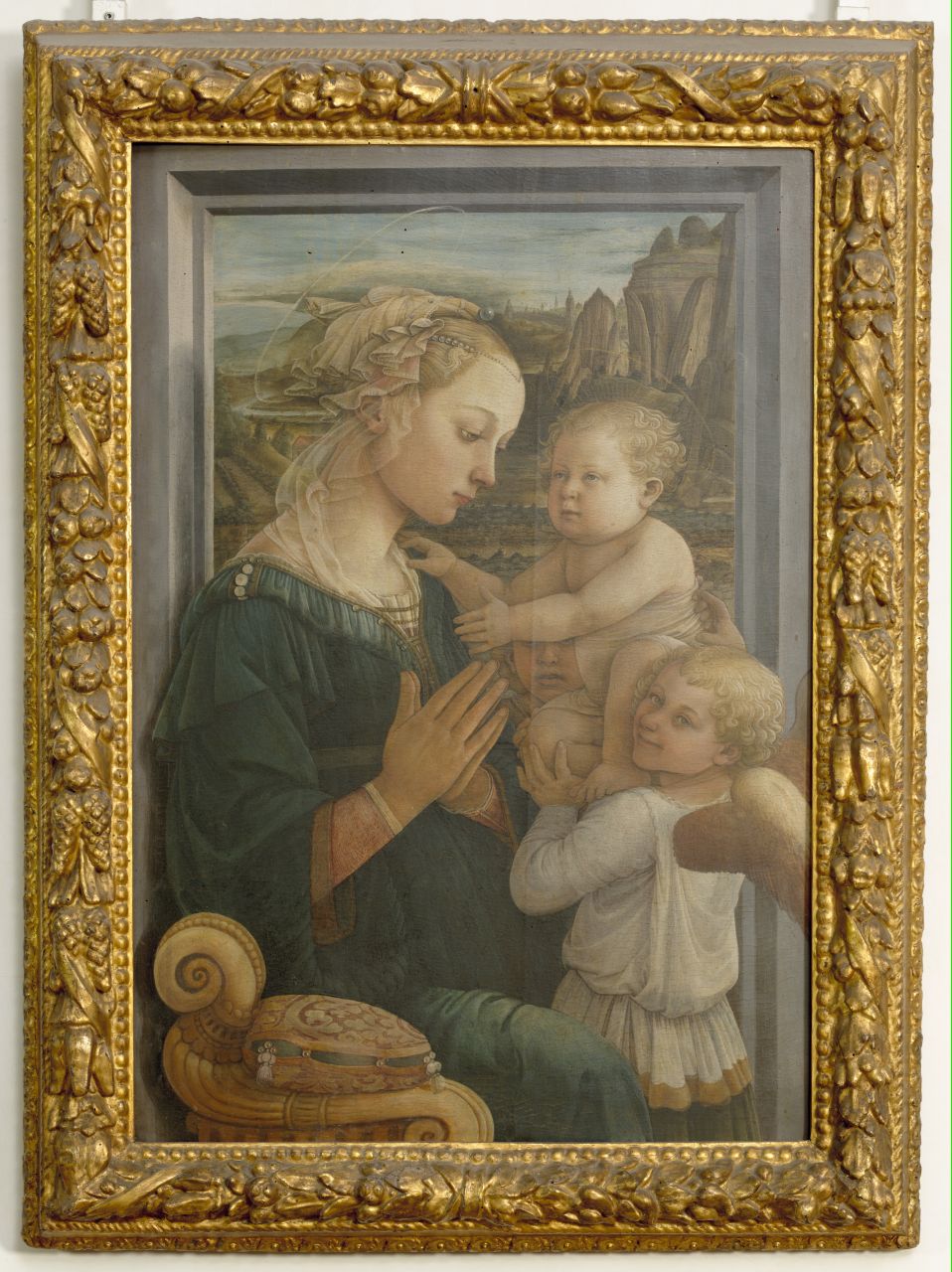 Madonna con Bambino, angeli (dipinto) di Lippi Filippo (sec. XV)