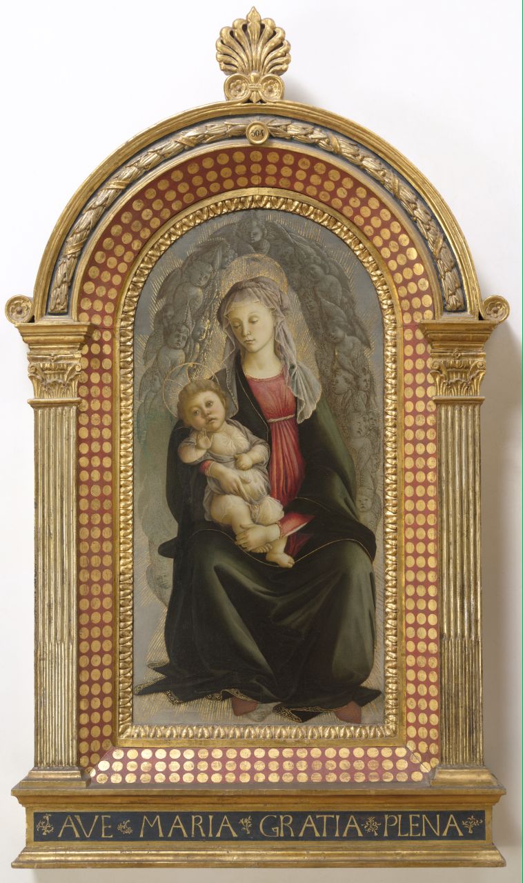 Madonna con Bambino (dipinto) di Filipepi Alessandro detto Botticelli (sec. XV)