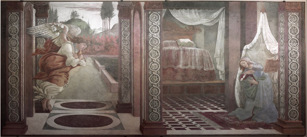 Annunciazione (dipinto) di Filipepi Alessandro detto Botticelli (sec. XV)