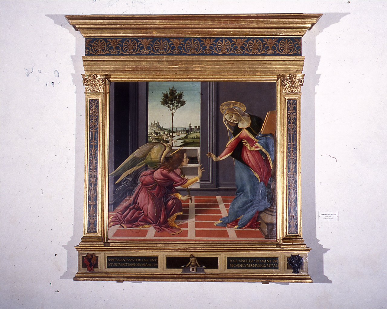 Cristo in pietà (cornice di dipinto) di Filipepi Alessandro detto Botticelli - manifattura fiorentina (sec. XV)