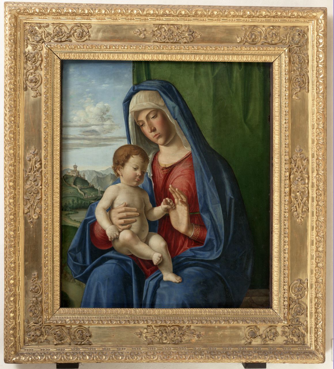 Madonna con Bambino (dipinto) di Cima Giovanni Battista detto Cima da Conegliano (sec. XVI)