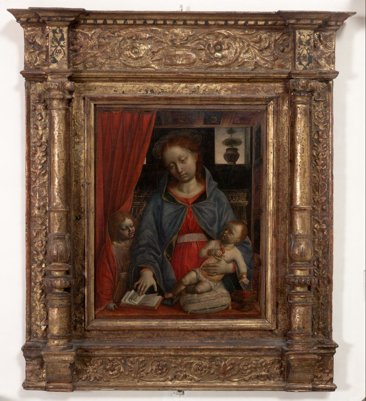 Madonna con Bambino e angelo (dipinto) di Foppa Vincenzo (sec. XV)