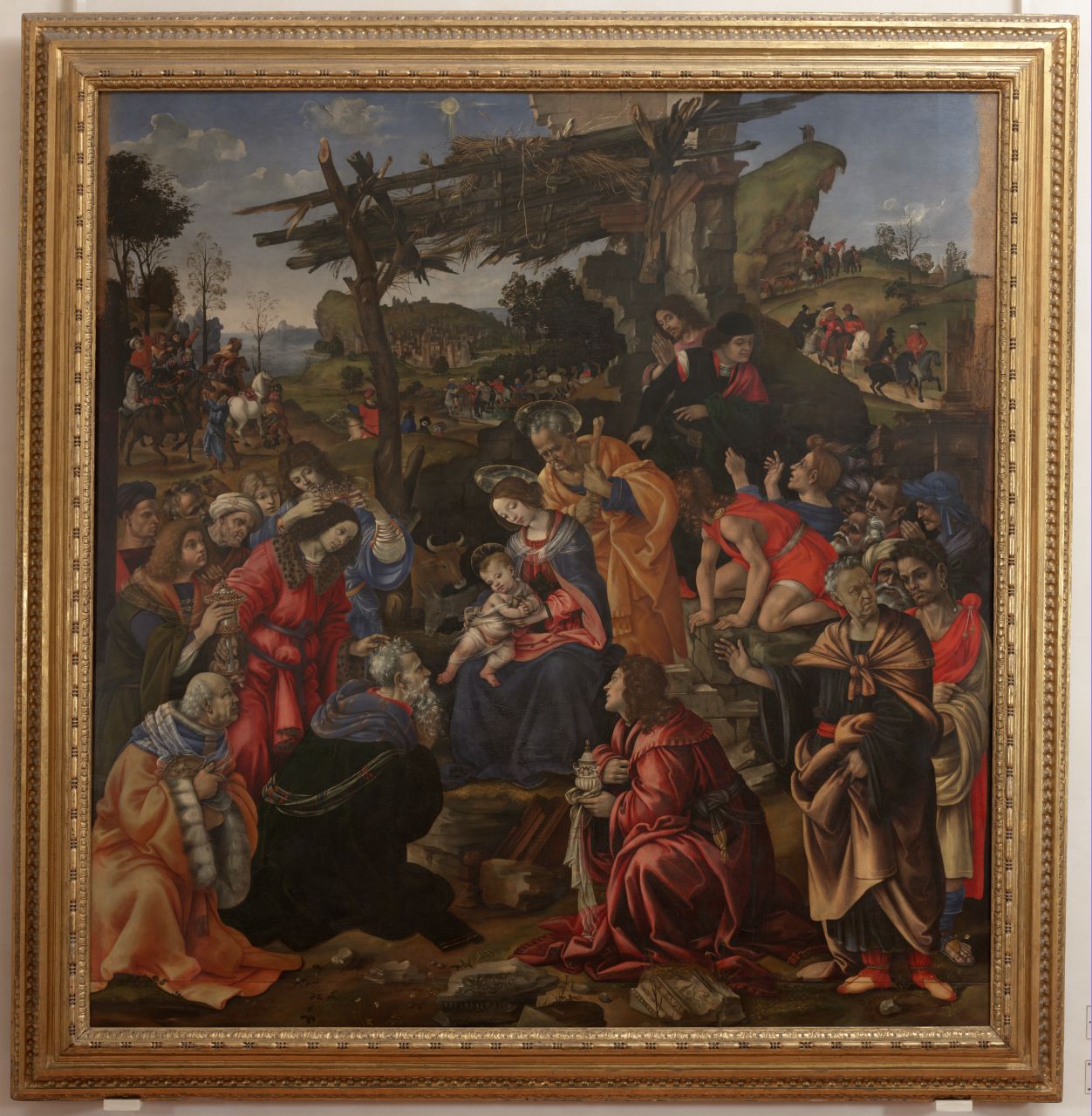 adorazione dei Re Magi (dipinto) di Lippi Filippino (sec. XV)