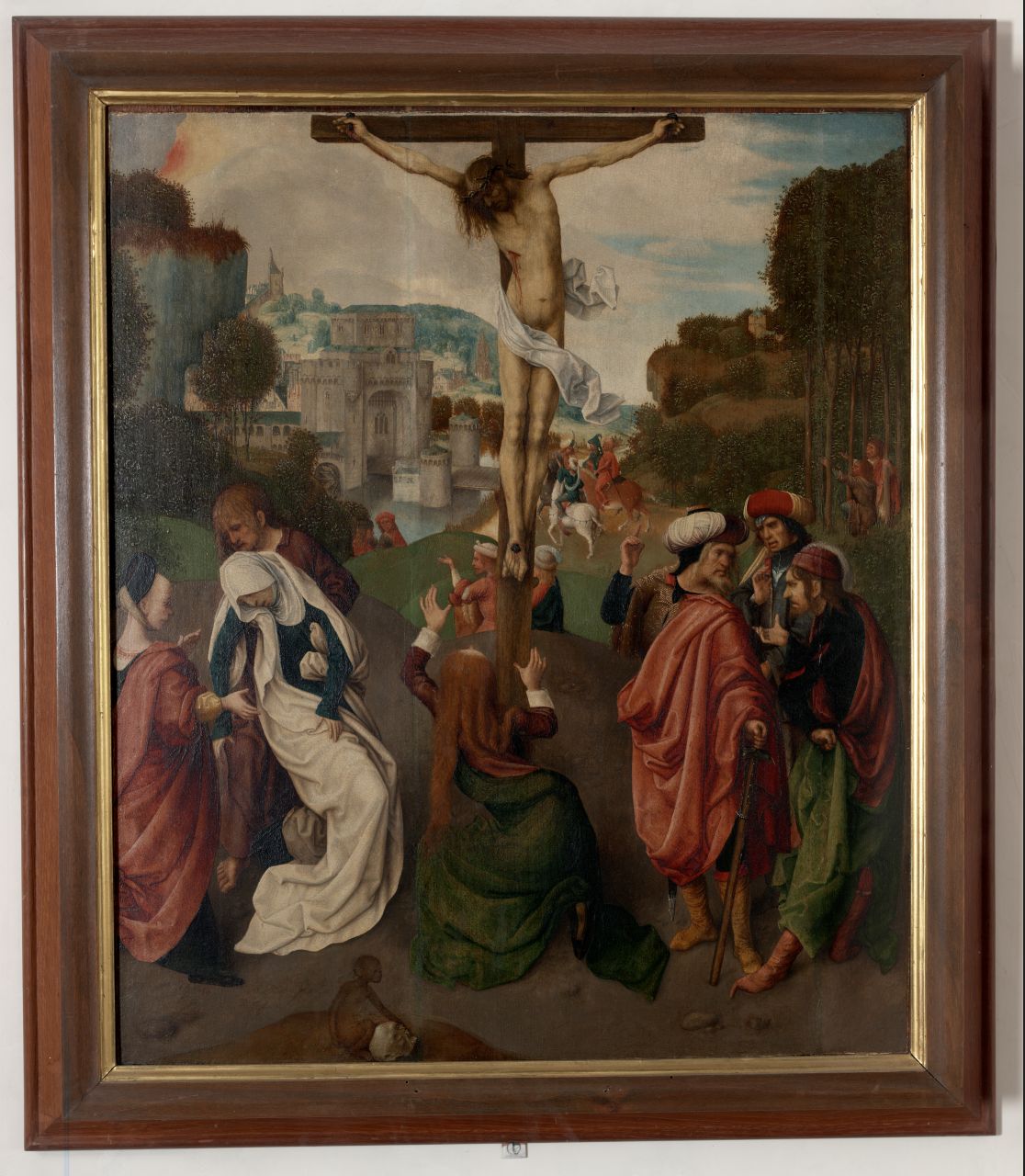 crocifissione di Cristo (dipinto) di Maestro della Virgo inter Virgines (seconda metà sec. XV)