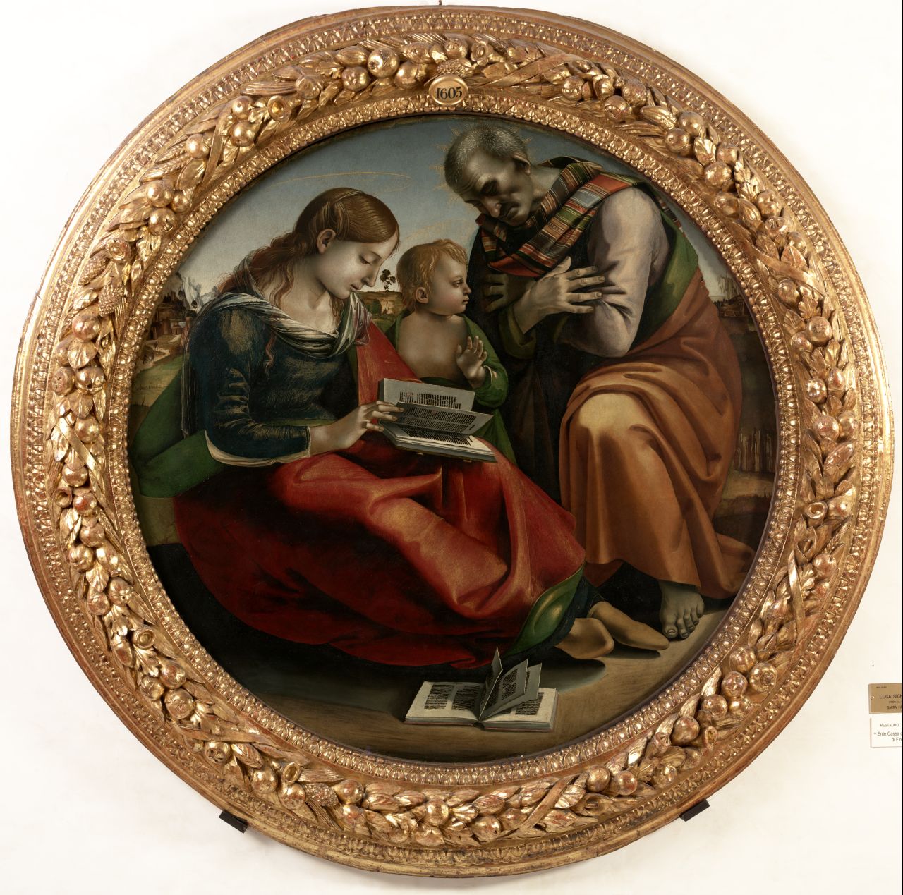 Sacra Famiglia (dipinto) di Signorelli Luca (sec. XV)