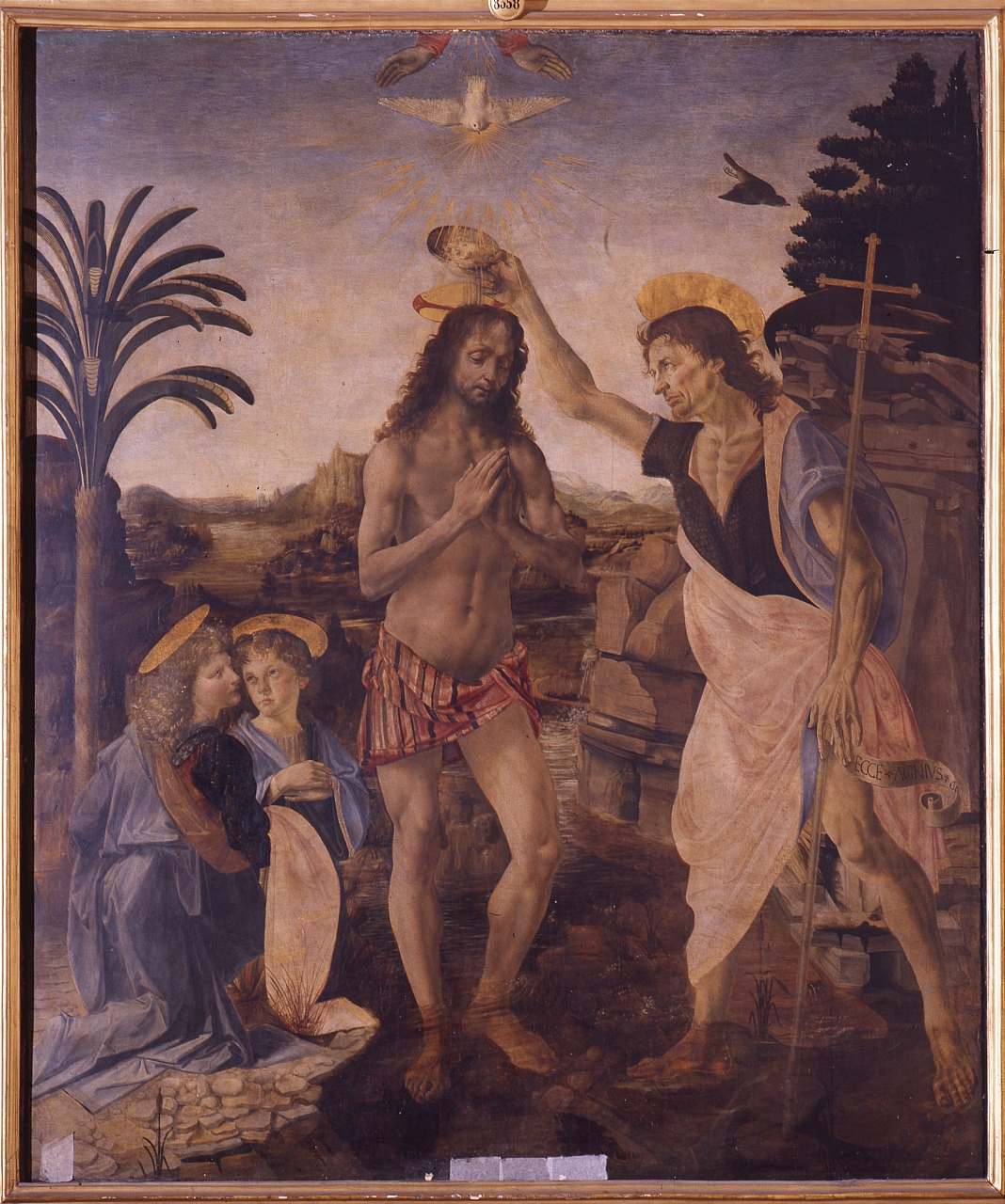 battesimo di Cristo (dipinto) di Leonardo da Vinci, Cioni Andrea detto Verrocchio (sec. XV)