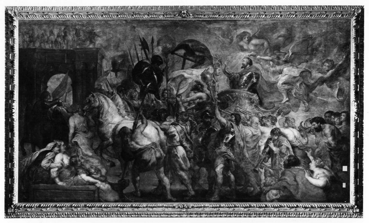 ingresso trionfale di Enrico IV a Parigi dopo la battaglia di Ivry (dipinto) di Rubens Pieter Paul (sec. XVII)
