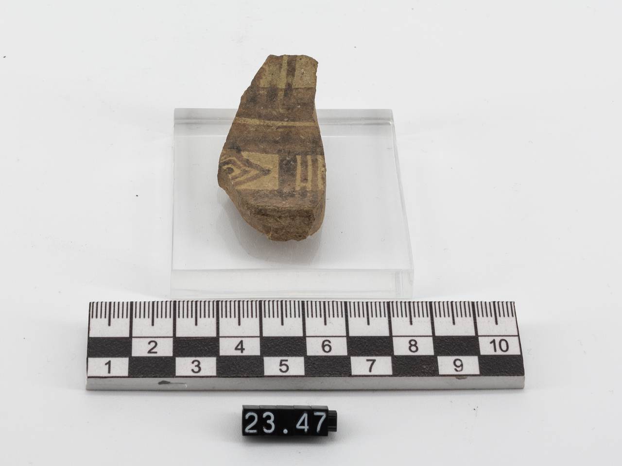 frammento/ parete - Miceneo IIIB2-IIIC1 (PERIODIZZAZIONI/ PROTOSTORIA/ Età del Bronzo/ Età del Bronzo recente)