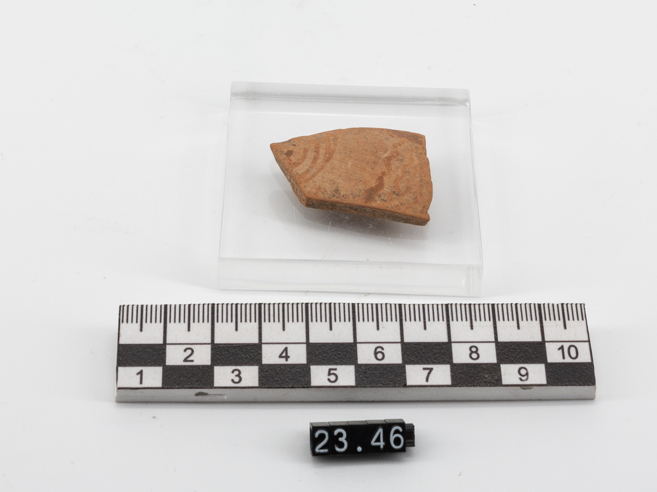 frammento/ parete - Miceneo IIIB2-IIIC1 (PERIODIZZAZIONI/ PROTOSTORIA/ Età del Bronzo/ Età del Bronzo recente)