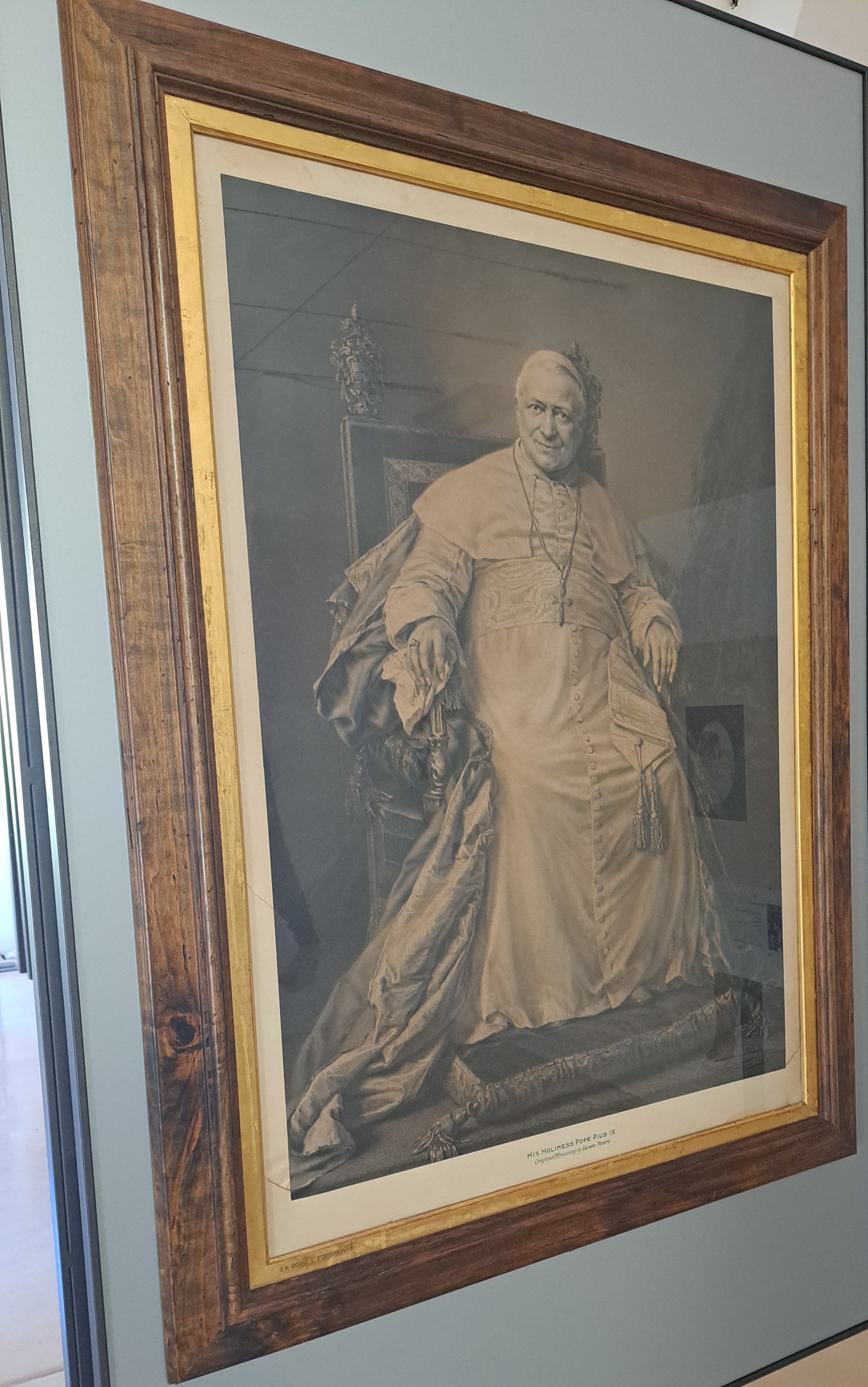 ritratto di Pio IX (stampa) di Campotosto Henry (terzo quarto XIX)