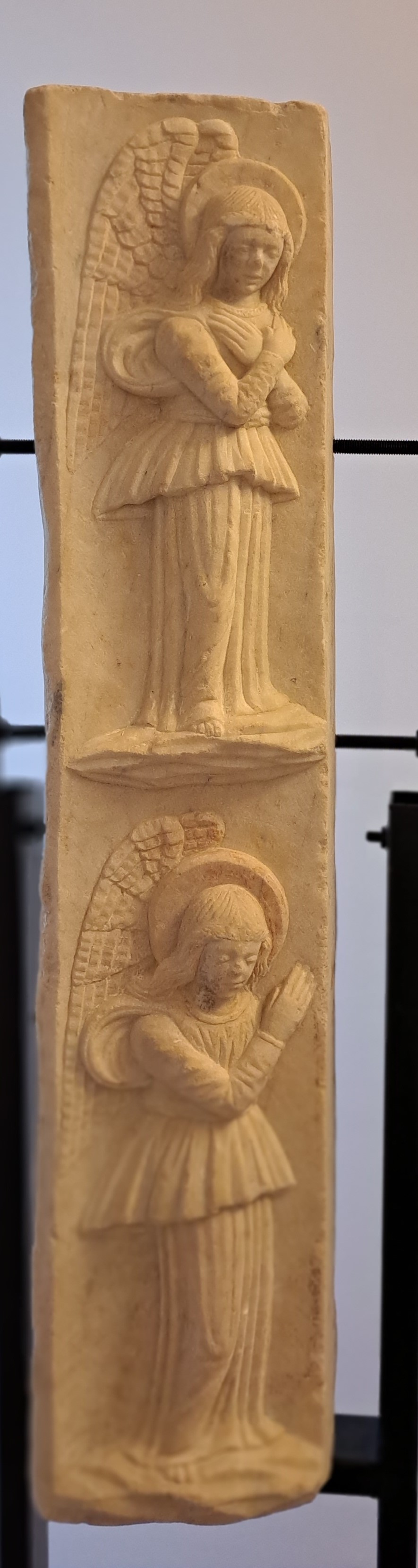 mostra di tabernacolo, frammento - ambito laziale (XV)