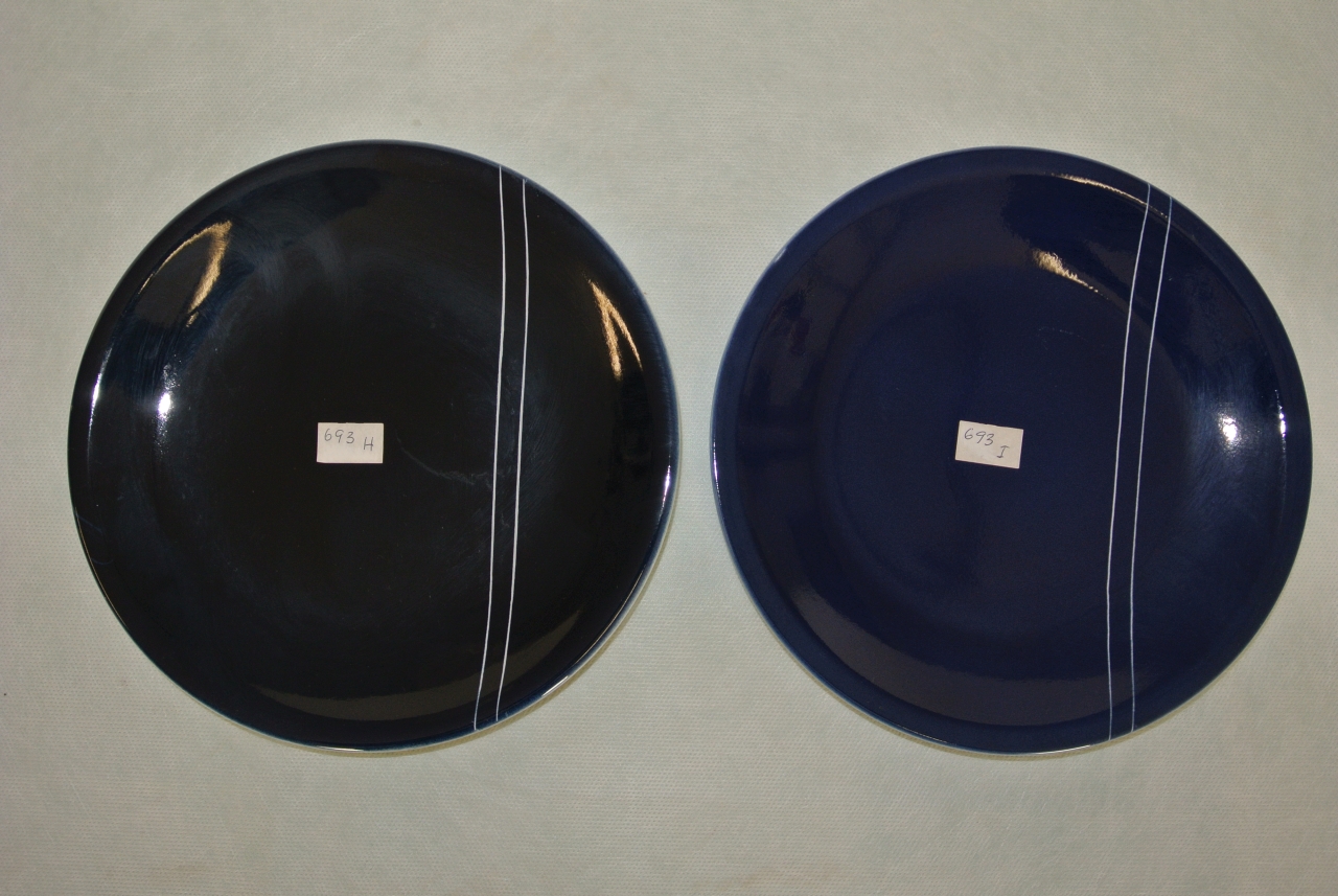 piatto piano, coppia - ambito friulano (seconda metà sec. XX)